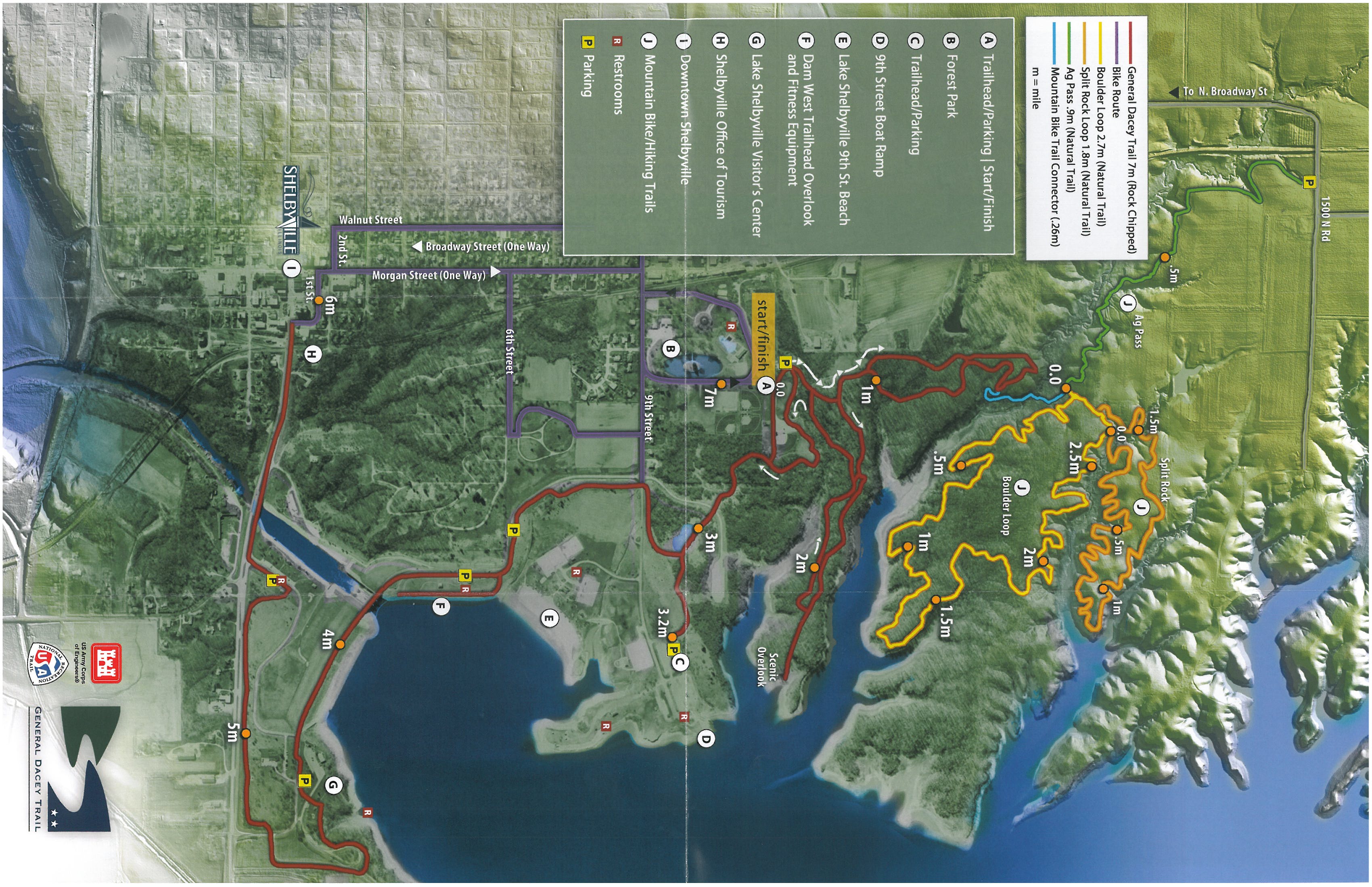 Lake Shelbyville Fishing Map Lake Shelbyville :: Map